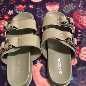 Barely worn Soda  sandals